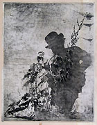 LUIGI CONCONI, Self Portrait as a Shadow, etching, proof impression